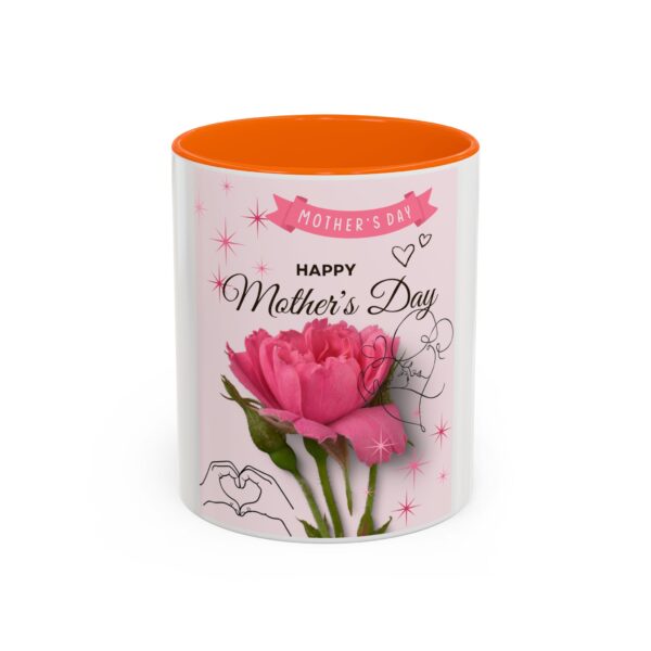 Happy Mother's Day Accent Coffee Mug - Pink Floral Design, 11oz & 15oz - Image 34