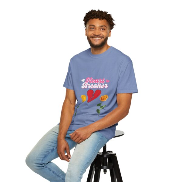 Heartbreaker Unisex Garment-Dyed T-Shirt with Floral Design - Image 102