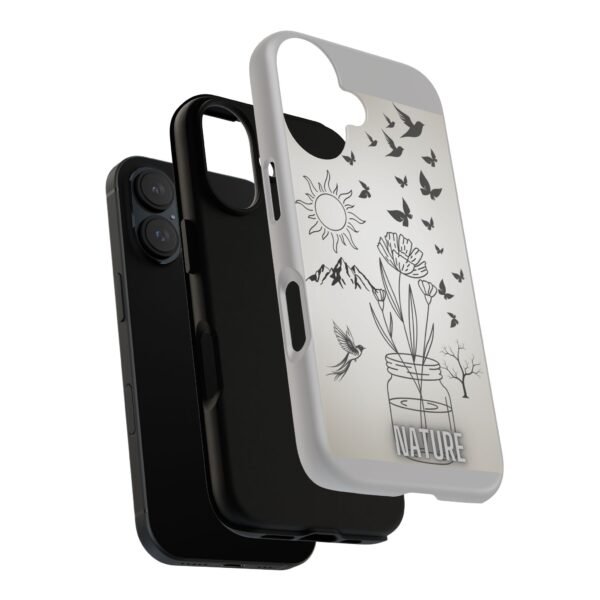 Nature-Inspired Tough Phone Case – Minimalist Floral & Animal Design - Image 8
