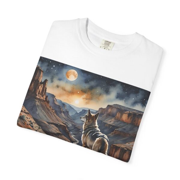 Mystical Wolf & Ghosts Unisex Garment-Dyed T-Shirt - Image 12