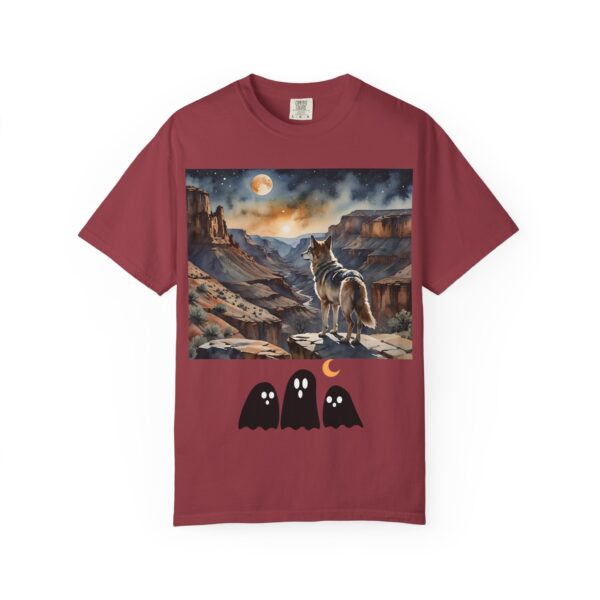 Mystical Wolf & Ghosts Unisex Garment-Dyed T-Shirt - Image 55