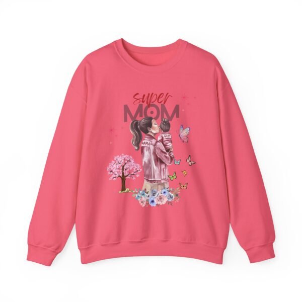Super Mom Crewneck Sweatshirt - Gift for Mother's Day, Cozy Gift for Moms - Image 29