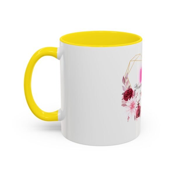 Mom Heart Accent Coffee Mug - Beautiful Floral Design - Image 65