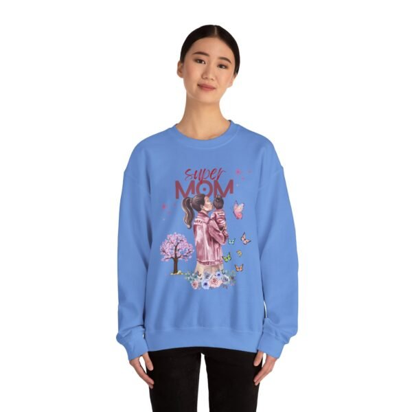 Super Mom Crewneck Sweatshirt - Gift for Mother's Day, Cozy Gift for Moms - Image 39