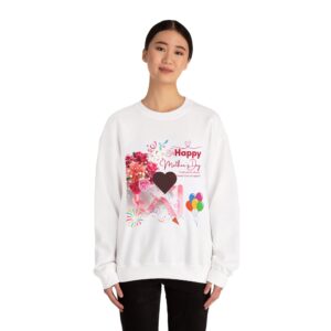 Happy Mother's Day Crewneck Sweatshirt - Floral Design, Gift for Moms
