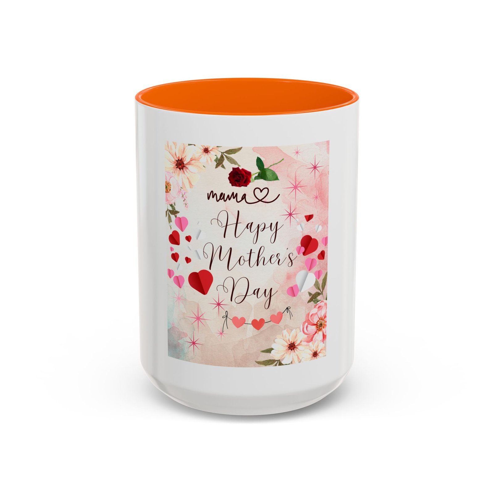 Happy Mother's Day Accent Coffee Mug - Floral Design, 11 & 15oz - Image 53