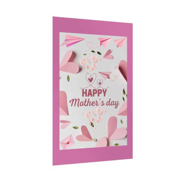 Happy Mother's Day Wall Art Poster - Floral Design - Image 3