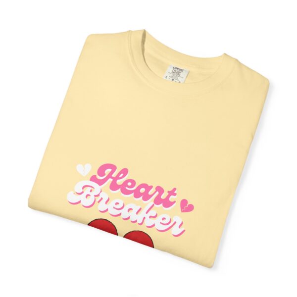 Heartbreaker Unisex Garment-Dyed T-Shirt with Floral Design - Image 4