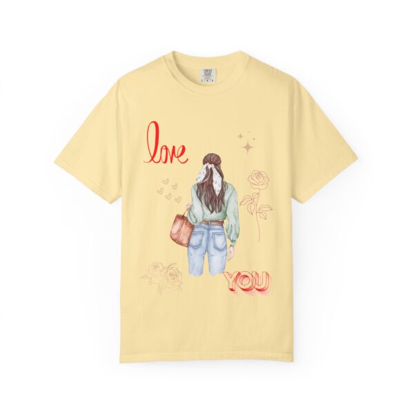 Love You Feminine Unisex T-shirt - Romantic Floral Design - Image 21