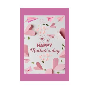 Happy Mother's Day Wall Art Poster - Floral Design