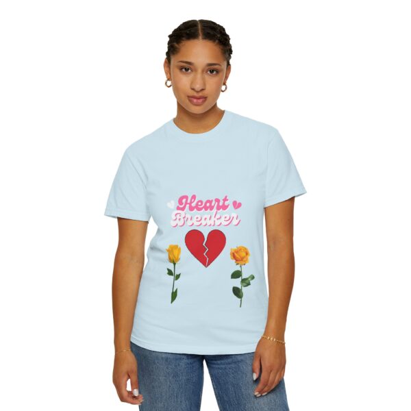 Heartbreaker Unisex Garment-Dyed T-Shirt with Floral Design - Image 88