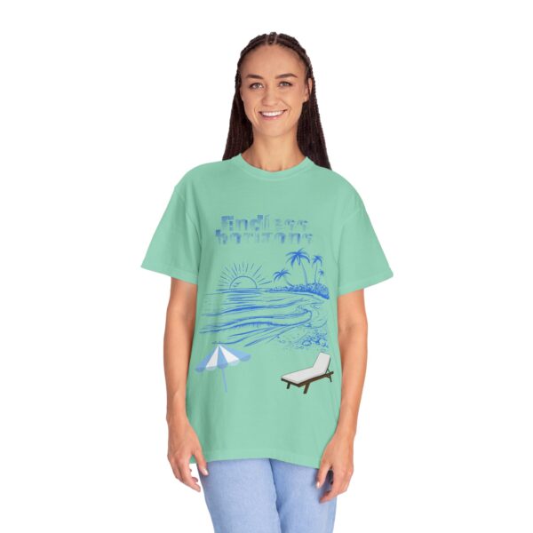 Endless Horizons Beach T-Shirt - Unisex Garment-Dyed Summer Tee - Image 23