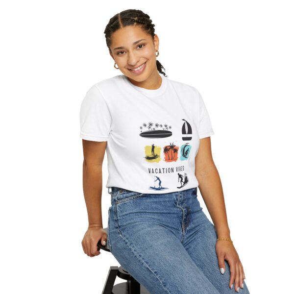 Vacation Vibes Unisex Garment-Dyed T-Shirt for Beach Lovers - Image 16