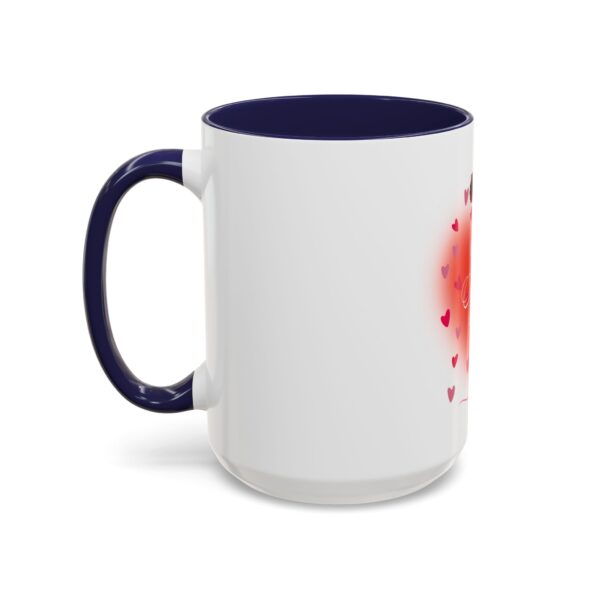 Best Mom Ever Accent Coffee Mug - Heart & Rose Design - Image 31