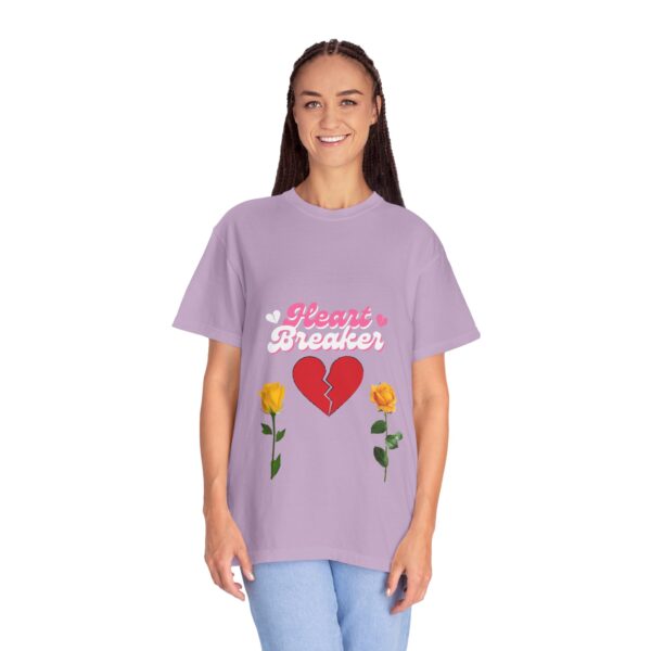 Heartbreaker Unisex Garment-Dyed T-Shirt with Floral Design - Image 117