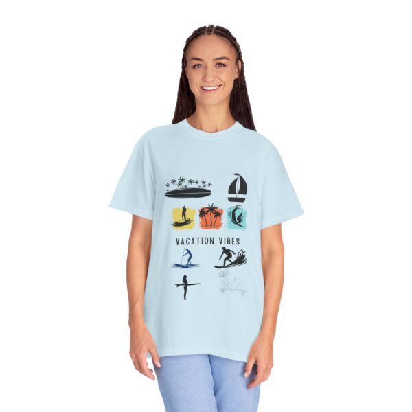 Vacation Vibes Unisex Garment-Dyed T-Shirt for Beach Lovers - Image 5