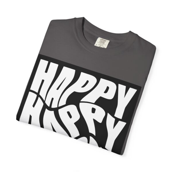 Unisex Happy Vibes T-Shirt - Garment-Dyed Apparel for Positive Days - Image 7