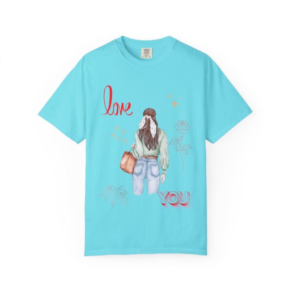 Love You Feminine Unisex T-shirt - Romantic Floral Design - Image 31