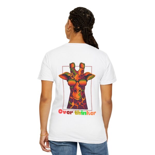 Overthinker Giraffe Unisex Garment-Dyed T-shirt | Fun & Quirky Graphic Tee - Image 12
