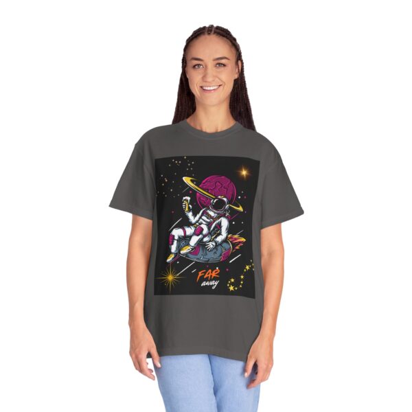 Far Away Astronaut T-Shirt - Garment-Dyed Unisex Tee for Space Lovers - Image 23