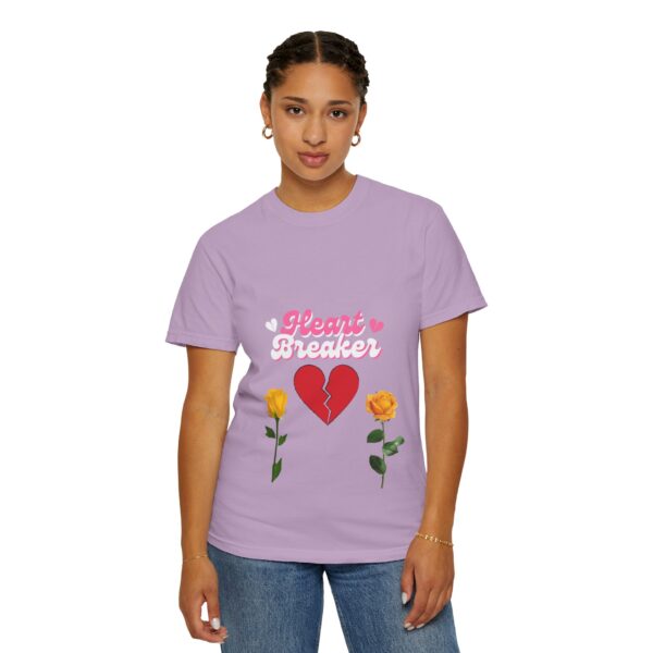 Heartbreaker Unisex Garment-Dyed T-Shirt with Floral Design - Image 118