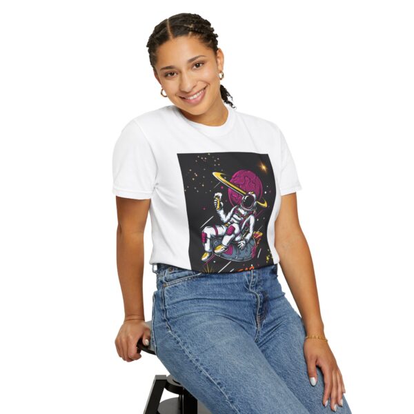 Far Away Astronaut T-Shirt - Garment-Dyed Unisex Tee for Space Lovers - Image 17