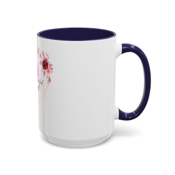 Mom Heart Accent Coffee Mug - Beautiful Floral Design - Image 30