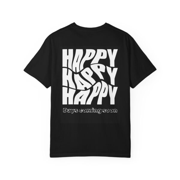 Unisex Happy Vibes T-Shirt - Garment-Dyed Apparel for Positive Days - Image 10