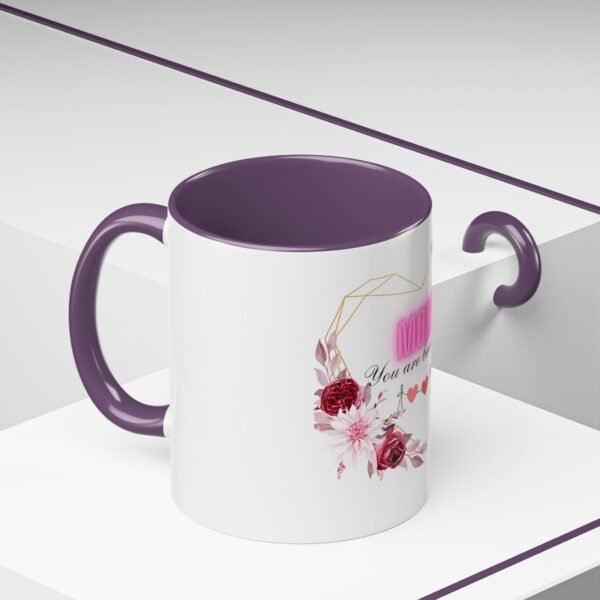 Mom Heart Accent Coffee Mug - Beautiful Floral Design - Image 62