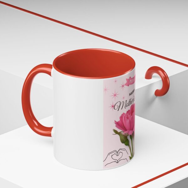 Happy Mother's Day Accent Coffee Mug - Pink Floral Design, 11oz & 15oz - Image 24