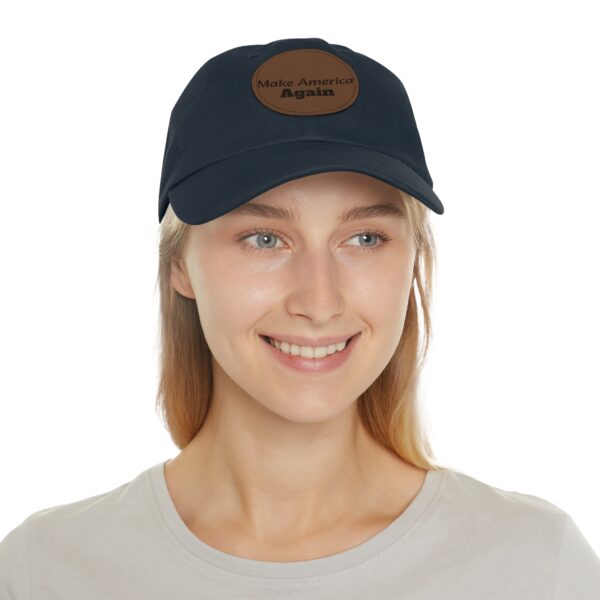 Hat with Leather Patch (Round) - Image 12