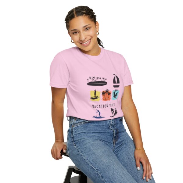 Vacation Vibes Unisex Garment-Dyed T-Shirt for Beach Lovers - Image 80