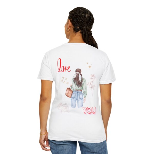 Love You Feminine Unisex T-shirt - Romantic Floral Design - Image 17