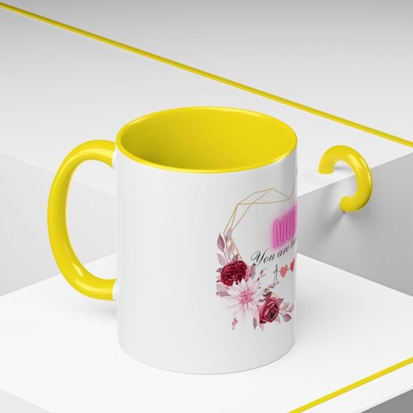 Mom Heart Accent Coffee Mug - Beautiful Floral Design - Image 68