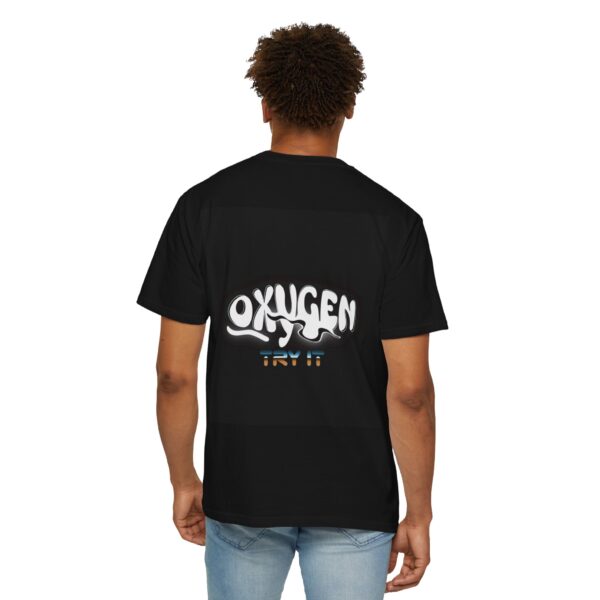 Unisex Garment-Dyed T-Shirt - "Oxygen" Try It Graphic Tee - Image 8