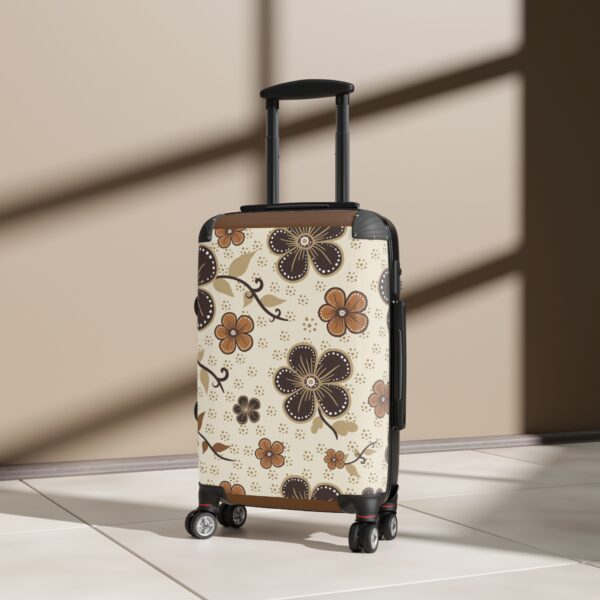 Vintage Floral Design Suitcase – Stylish Travel Luggage for Adventurers - Image 4