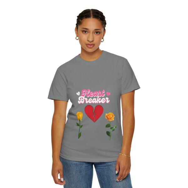 Heartbreaker Unisex Garment-Dyed T-Shirt with Floral Design - Image 77