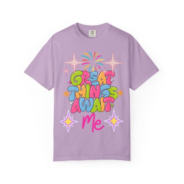Great Things Await Me T-Shirt | Positive Vibe Unisex Tee - Image 21