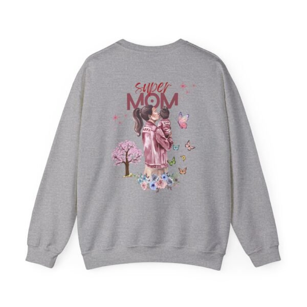 Super Mom Crewneck Sweatshirt - Gift for Mother's Day, Cozy Gift for Moms - Image 16
