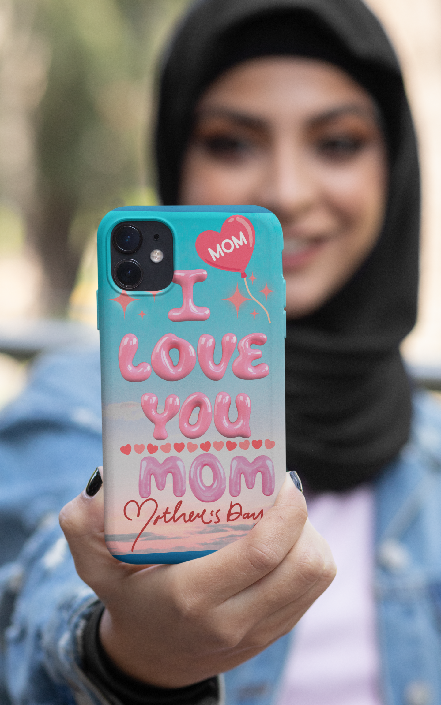 Cute Mom Phone Case - "I Love You Mom" Mother's Day Gift