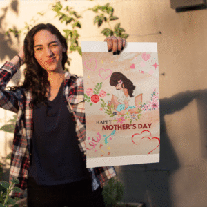 Mother's Day Rolled Poster - Celebrate Mom's Love with a Heartwarming Design
