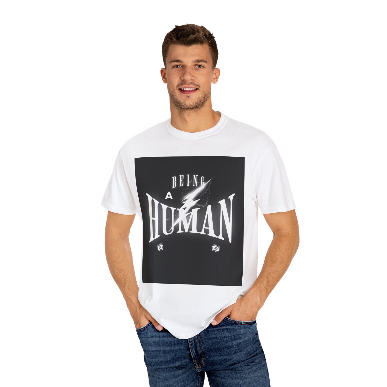 Being Human Garment-Dyed Unisex T-Shirt - Stylish, Casual Wear for All Occasions - Image 10