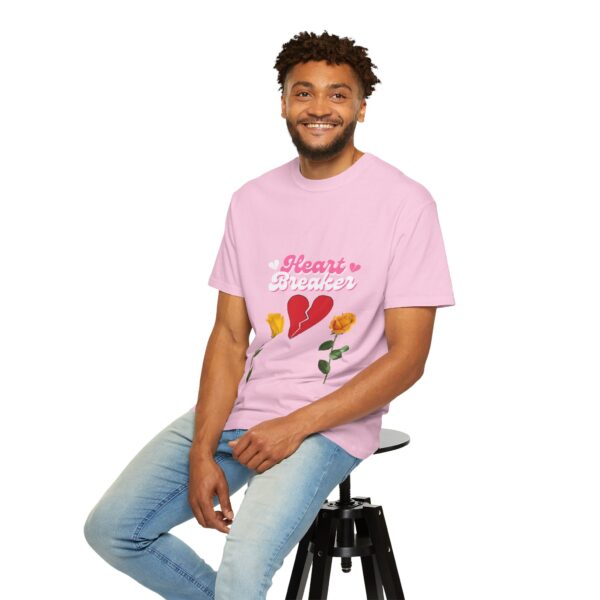 Heartbreaker Unisex Garment-Dyed T-Shirt with Floral Design - Image 133