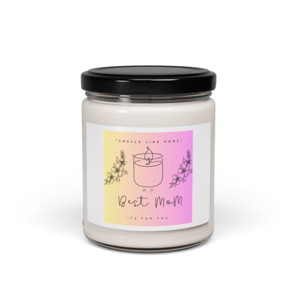 Best Mom Scented Soy Candle - Perfect Gift for Mother's Day & Birthdays
