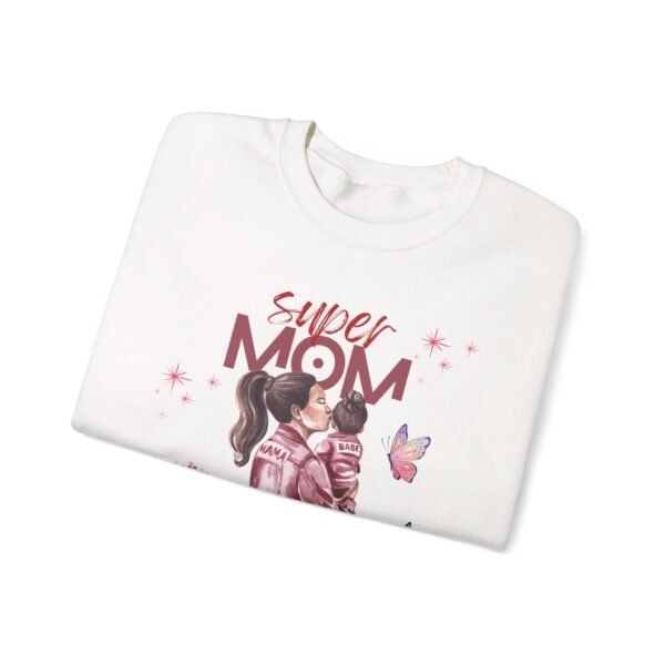 Super Mom Crewneck Sweatshirt - Gift for Mother's Day, Cozy Gift for Moms - Image 3