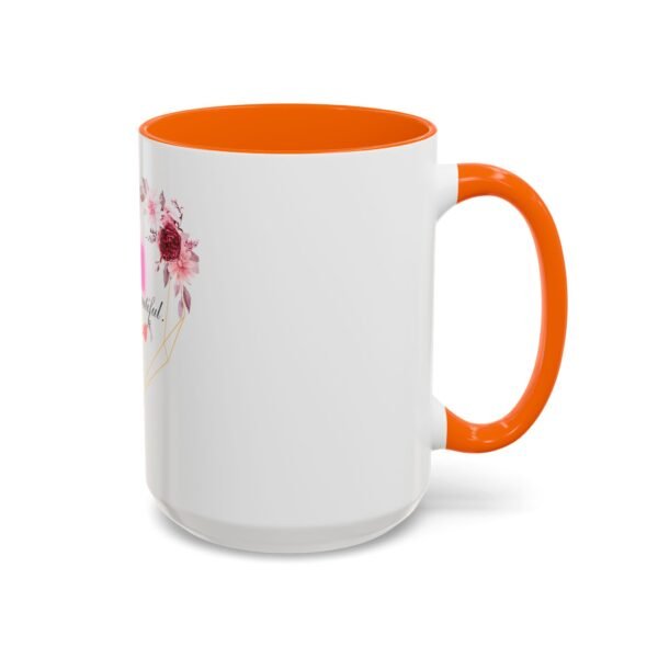 Mom Heart Accent Coffee Mug - Beautiful Floral Design - Image 70
