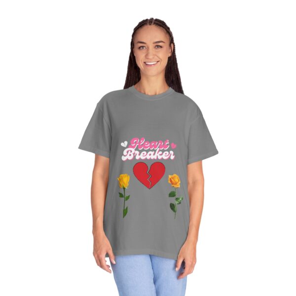Heartbreaker Unisex Garment-Dyed T-Shirt with Floral Design - Image 76