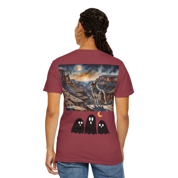 Mystical Wolf & Ghosts Unisex Garment-Dyed T-Shirt - Image 61