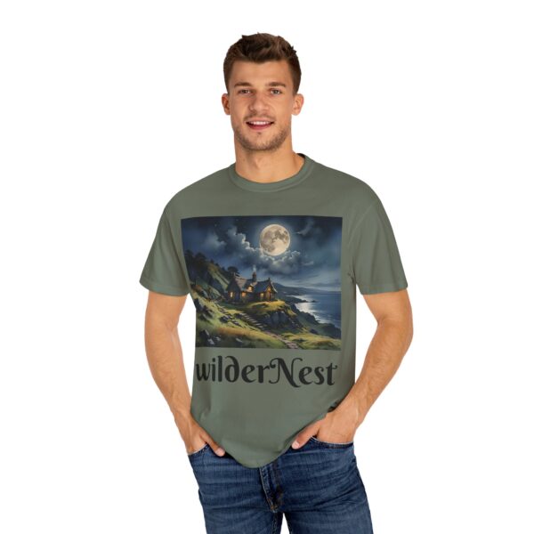 WilderNest Cottage Moonlight T-Shirt - Unisex Garment-Dyed Tee for Nature Lovers - Image 31