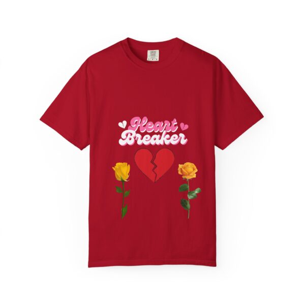 Heartbreaker Unisex Garment-Dyed T-Shirt with Floral Design - Image 134